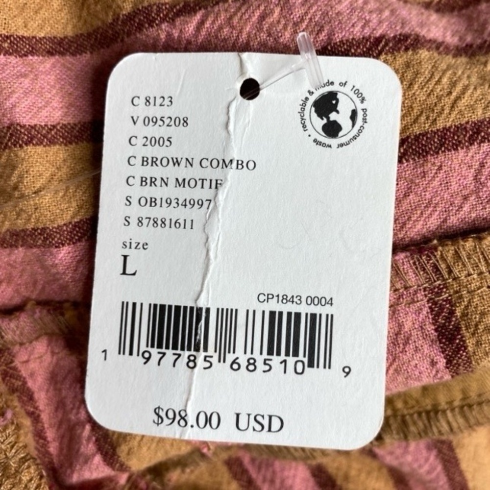 Free People Hudson Canyon Stripe Pants size Large - Picture 8 of 11